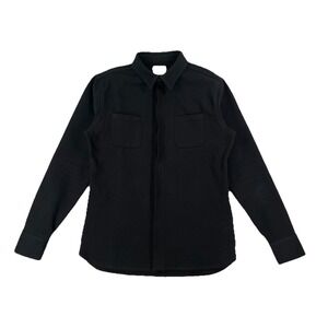 NINE LIVES Japan Heavyweight Chino Twill Work Shirt Men's XXL Black